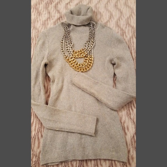 Basic Editions Tops - Gray & Silver Sweater